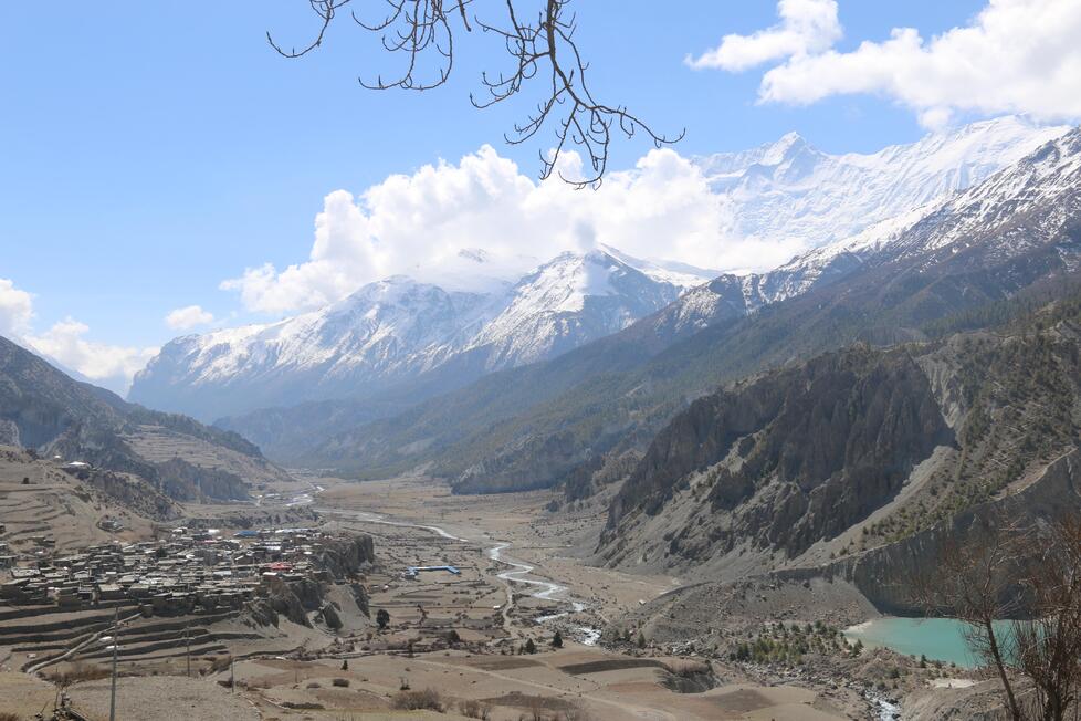 A mountain village